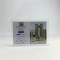 New Design Acrylic Custom Trophy Plaques With Card Insert In The Middle